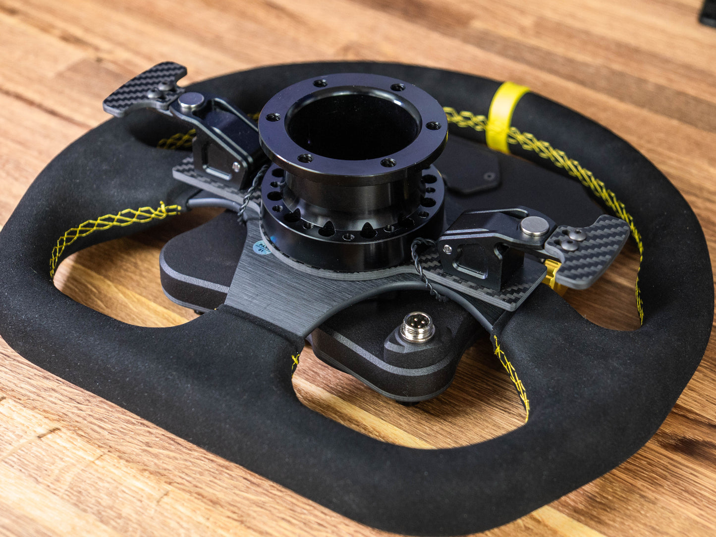 GTB Pro DIY sim racing button plate with aluminium GT paddle shifters