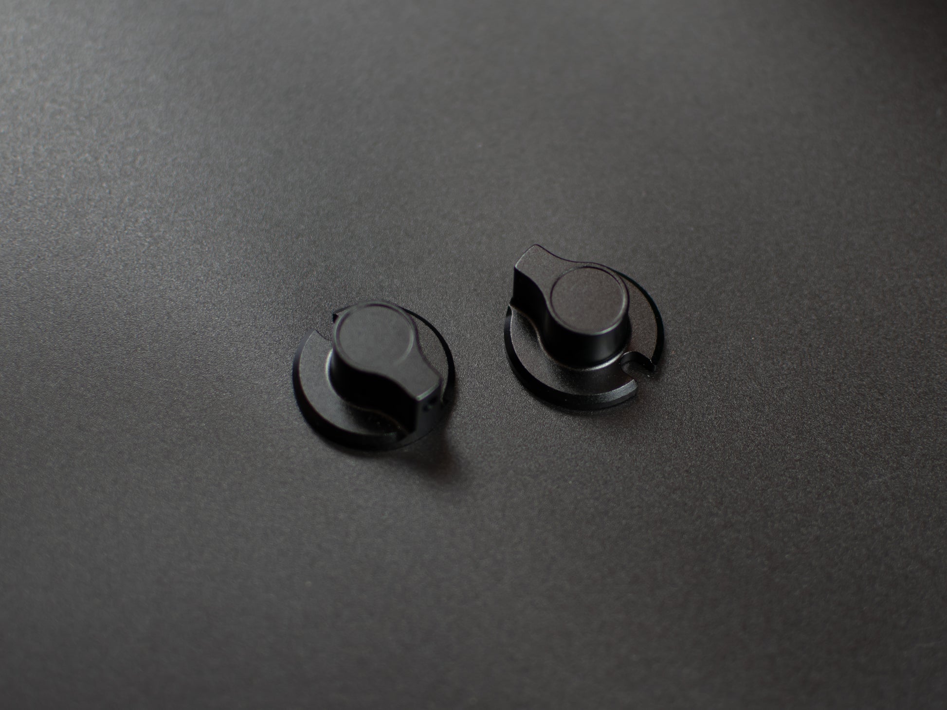 Hypercar style rotary encoder knob made from CNC machined aluminium