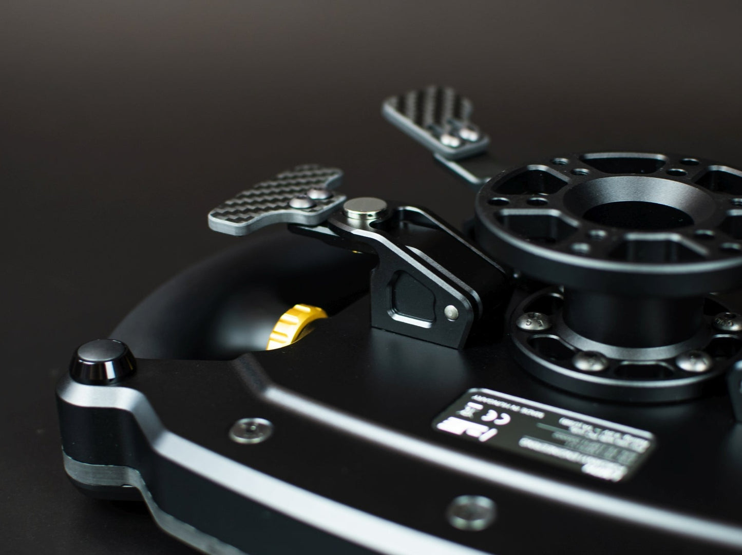 Magnetic paddle shifters on the LMPH steerin wheel.