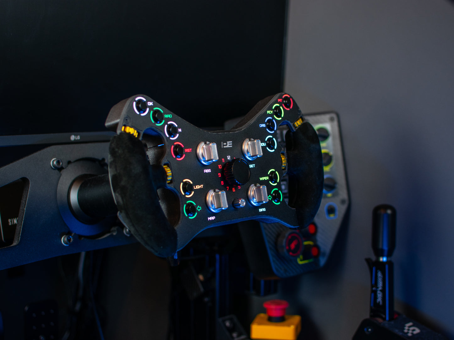 FGT DIY sim racing replica steering wheel with RGB buttons