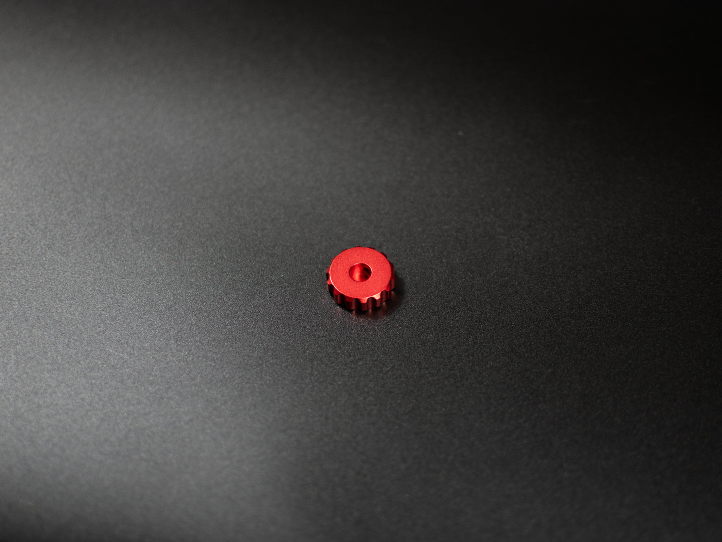 Red aluminium rotary encoder knob