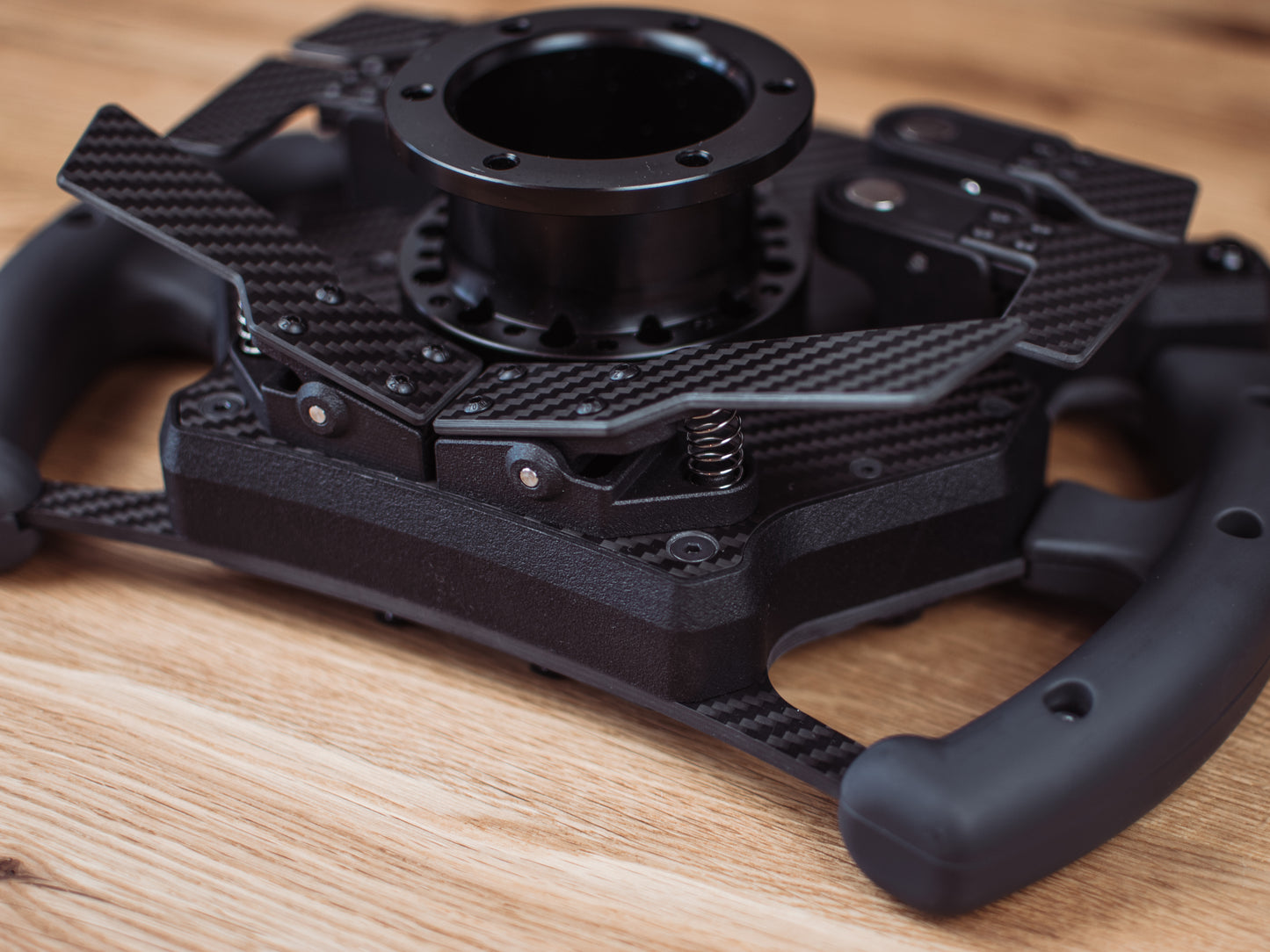 HYP-R DIY Hypercar steering wheel dual-clutch system with carbon arm