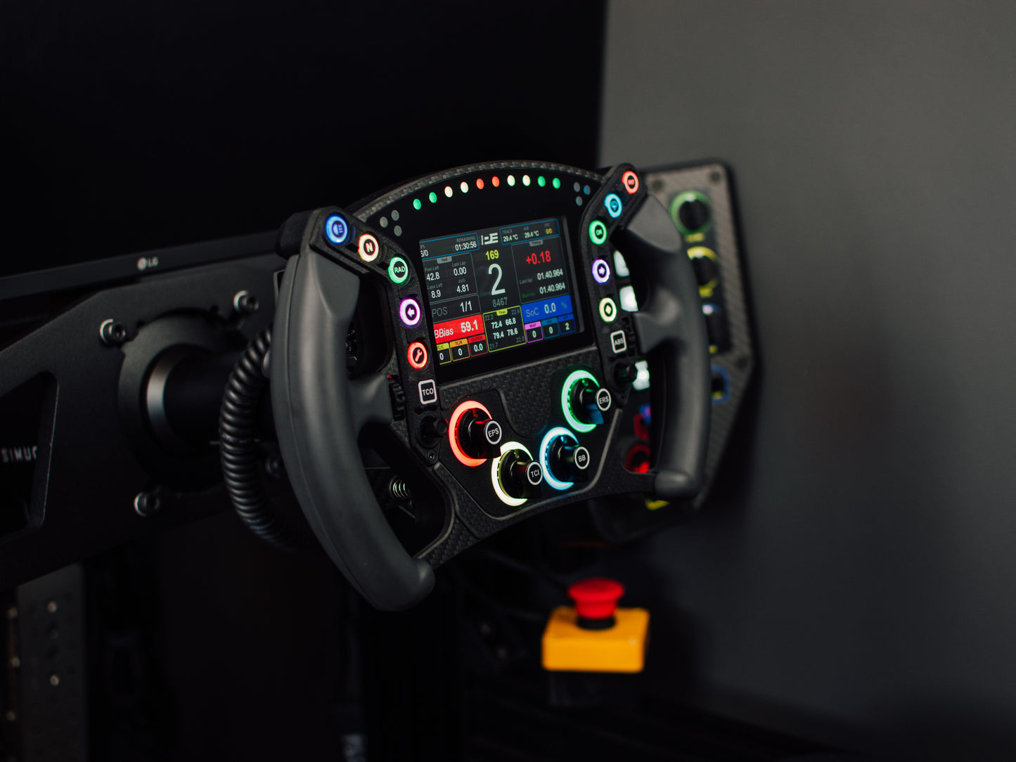 HYP-R DIY Hypercar Sim Racing Wheel with RGB lights