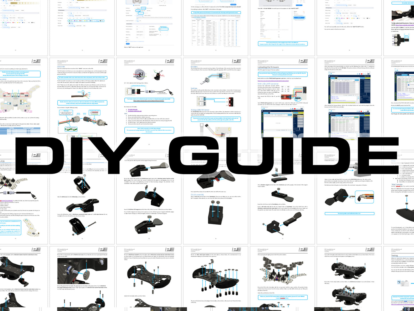 Step-by-step DIY assembly manual for the FGT GT3 replica steering wheel