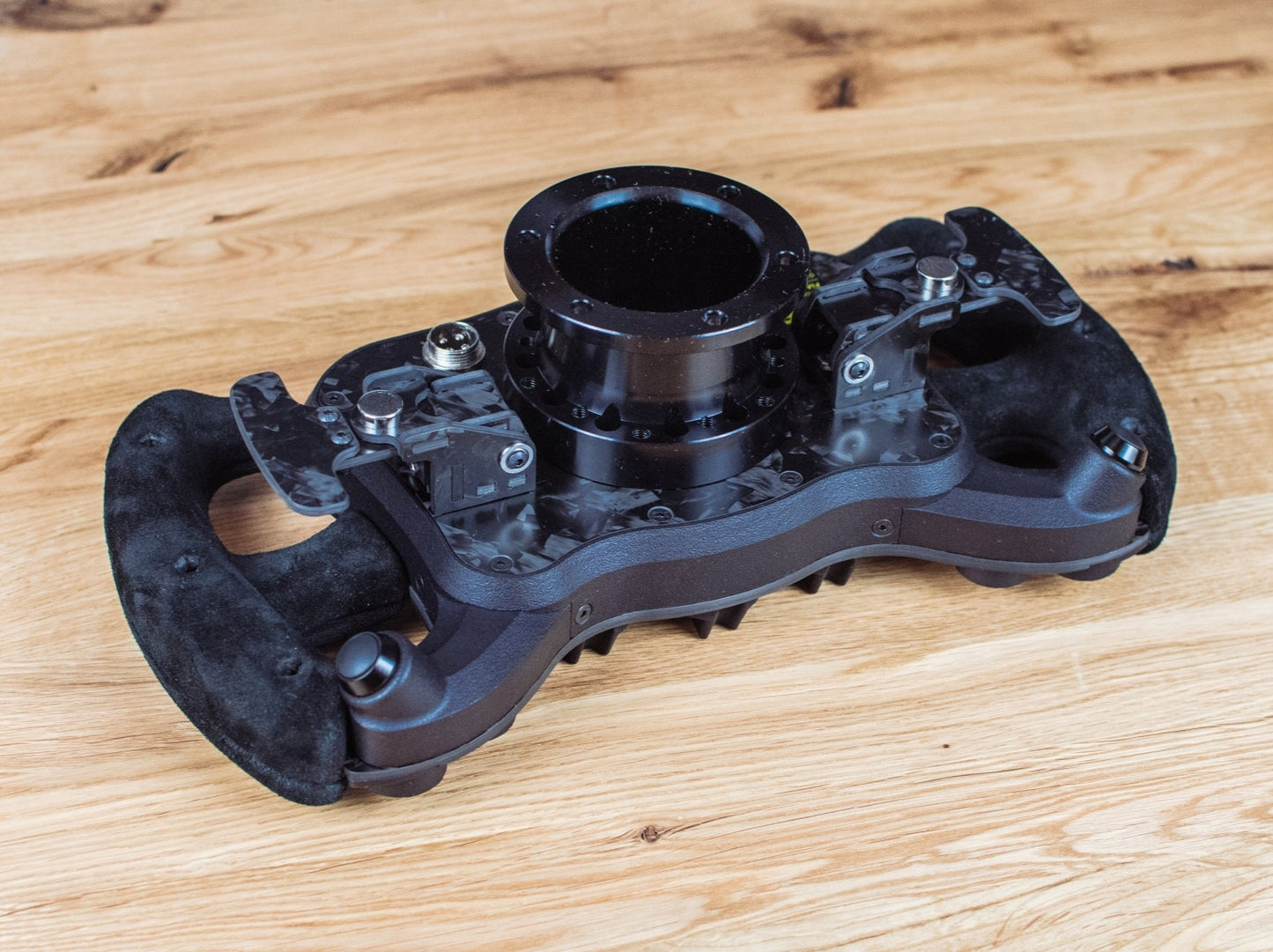 GT3 SHADOW DIY steering wheel rear with carbon magnetic paddle shifters
