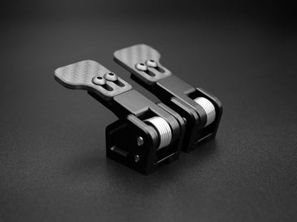 Aluminium hall-sensor based sim racing clutch paddles for DIY projects