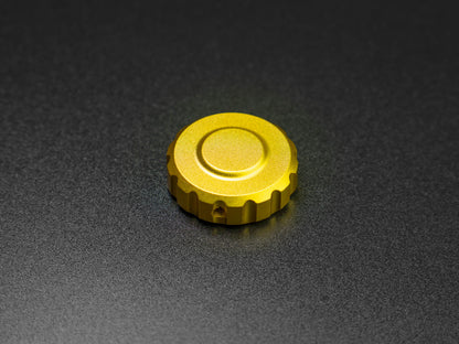 Gold GT-style thumb rotary encoder knob for sim racing