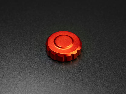 Red GT-style thumb rotary encoder knob for sim racing