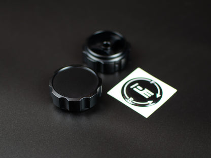 Alu brake bias rotary knob with domed sticker for DIY projects