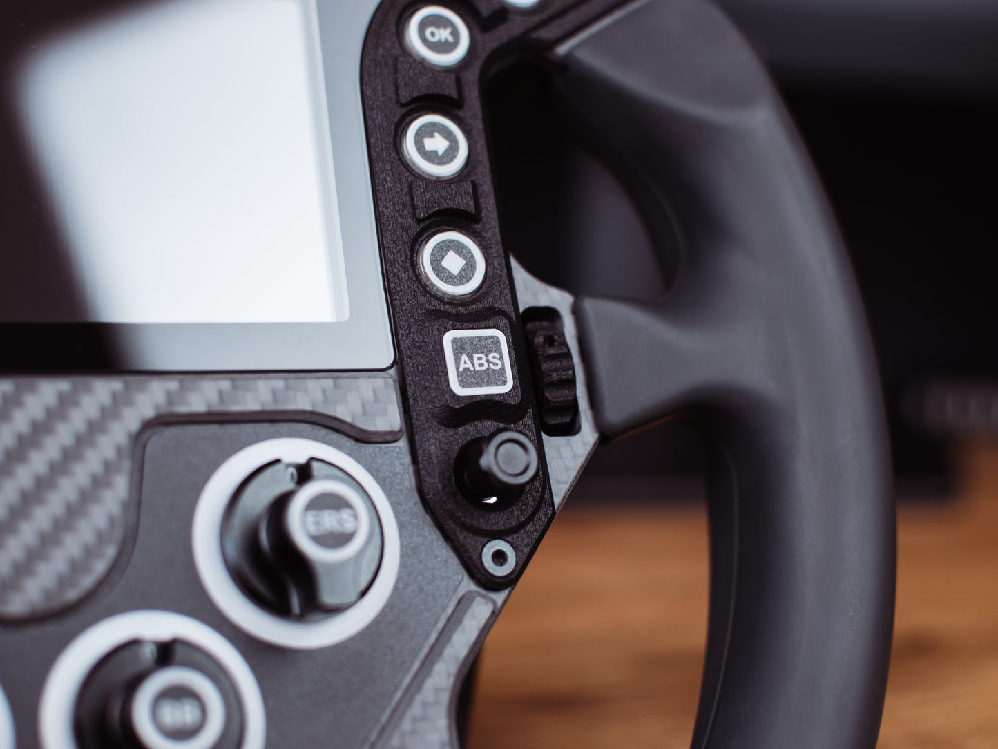 HYP-R DIY Hypercar sim racing steering wheel funky switch and thumb encoder